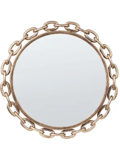 Beliani Spiegel<Dekospiegel YEBRA in Gold - (W) 46 x (H) 46 x (L) 4 cm