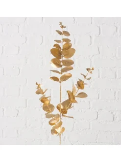 Boltze Kerzen, Vasen & Mehr<Dekozweig "Eukalyptus" in Gold - (H)80 cm