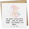 Mr. & Mrs. Panda Partyzubehör & -Dekoration<Deluxe Karte Maus Nähen mit Spruch in Weiß