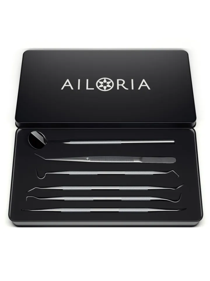 Ailoria Zahn & Mundpflege<DENT DELUXE Zahnpflegeset in silber