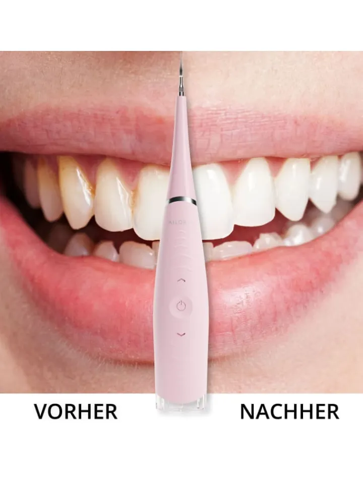 Ailoria Zahn & Mundpflege<DEPLAQUED Schall-Zahnreiniger in pink