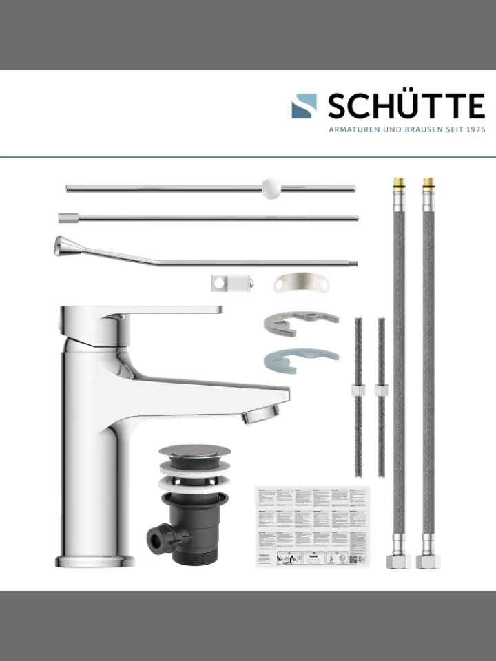 Franz Joseph Schütte Badarmaturen<DERBY Waschtischarmatur, Chrom