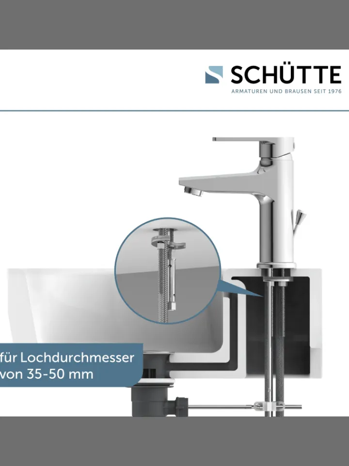 Franz Joseph Schütte Badarmaturen<DERBY Waschtischarmatur, Chrom