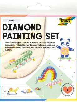 folia PAPER Kreativbedarf & Do-It-Yourself<Diamond Painting Set "SKATE" in Bunt
