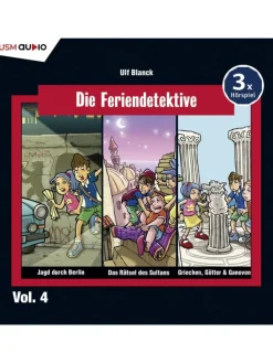 United Soft Media Hörbücher<Die Feriendetektive 3-er Hörbox 04 | 1. Jagd durch Berlin; 2. Die Rätsel des...