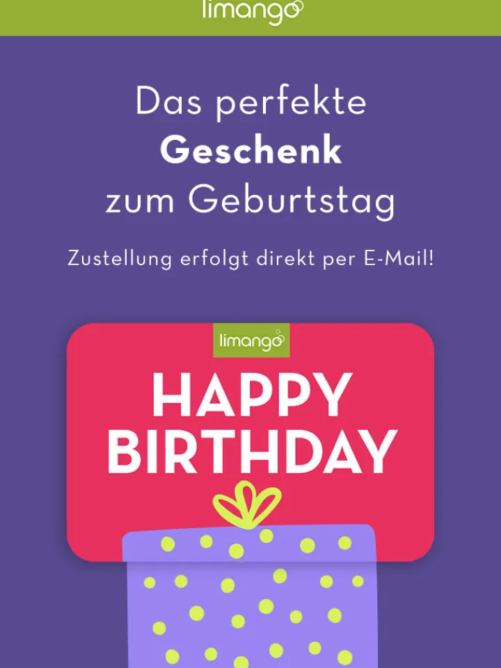 limango Sonstige Gutscheine|Geschenkgutscheine<Digitale Geschenkkarte – Motiv: Happy Birthday