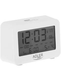 Adler Klima & Haushalt<Digitaler Wecker in Weiß