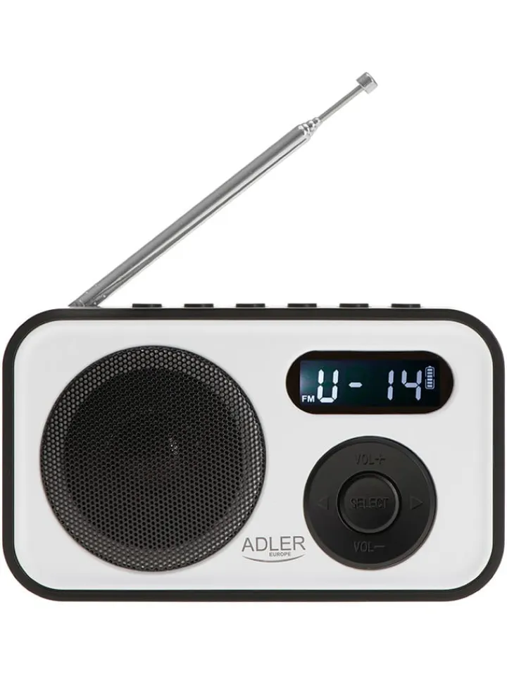 Adler Tv & Audio<Digitalradio in Weiß/ Schwarz