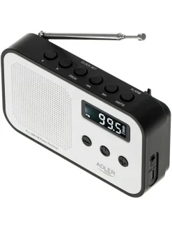 Adler Tv & Audio<Digitalradio in Weiß/ Schwarz