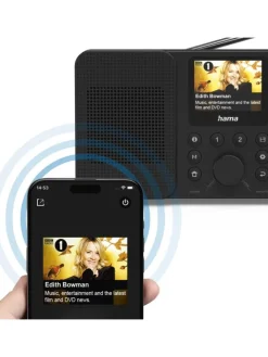 Hama Tv & Audio<DIR10, DAB+/Internetradio/Bluetooth® in Schwarz