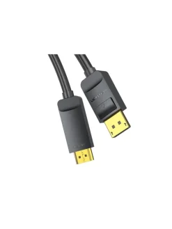 Wisam® Tablets, Konsolen & Elektronisches Spielzeug<DisplayPort 1.2 auf HDMI 1.4 Kabel - HDMI Adapter 2m, 4K 30Hz (Schwarz)