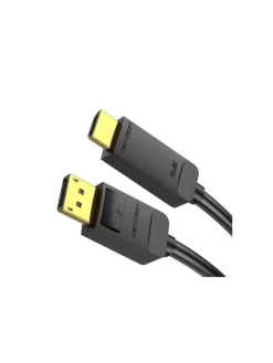 Wisam® Tablets, Konsolen & Elektronisches Spielzeug<DisplayPort 1.2 auf HDMI 1.4 Kabel - HDMI Adapter 2m, 4K 30Hz (Schwarz)