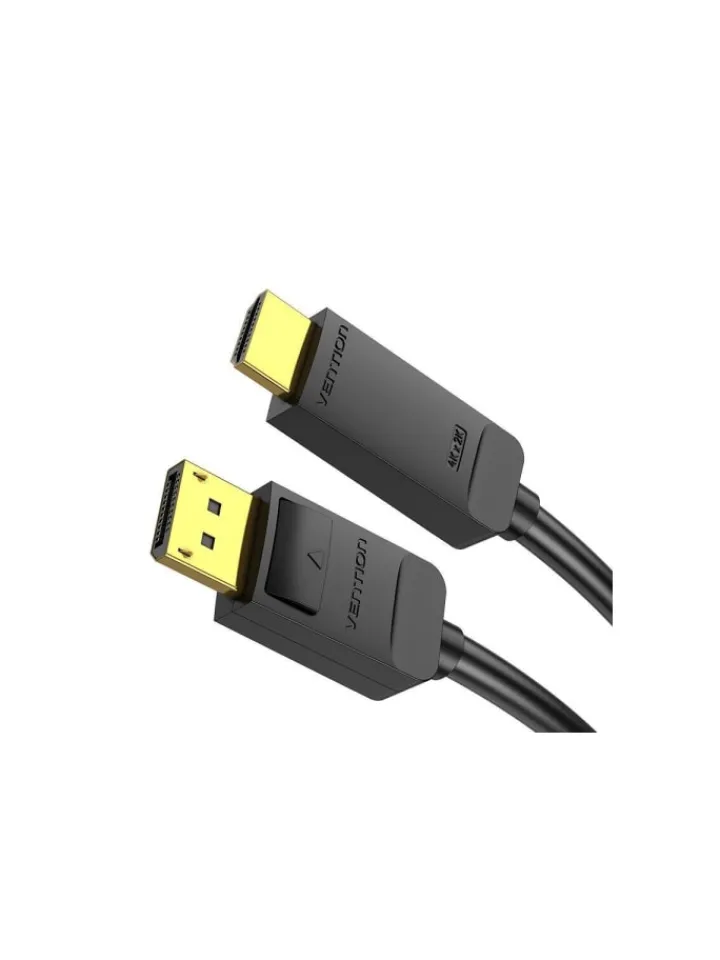 Wisam® Tablets, Konsolen & Elektronisches Spielzeug<DisplayPort 1.2 auf HDMI 1.4 Kabel - HDMI Adapter 2m, 4K 30Hz (Schwarz)