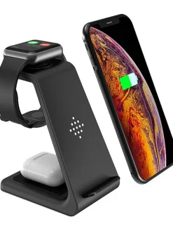 SmartCase Technikzubehör<Docking-Station für iPhone, Apple-Watch, AirPods in Schwarz