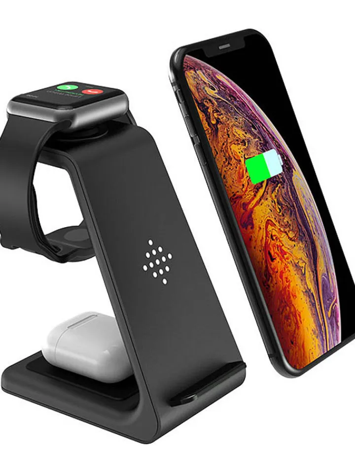 SmartCase Technikzubehör<Docking-Station für iPhone, Apple-Watch, AirPods in Schwarz