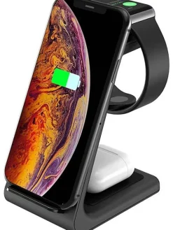 SmartCase Technikzubehör<Docking-Station für iPhone, Apple-Watch, AirPods in Schwarz
