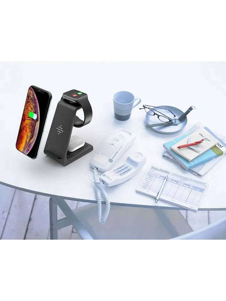 SmartCase Technikzubehör<Docking-Station für iPhone, Apple-Watch, AirPods in Schwarz
