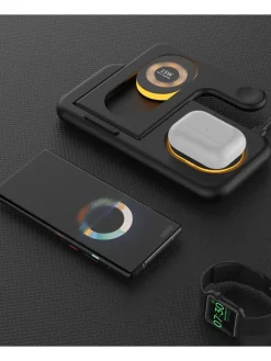 SmartCase Technikzubehör<Docking-Station für iPhone und Apple Watch in Schwarz