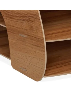 relaxdays Büro- & Schulbedarf<Dokumentenablage in Dunkelbraun - (B)25,5 x (H)27 x (T)34,5 cm