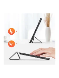 COFI 1453 Smartphones & Zubehör<Domo Hartschale mit Smart Sleep und integrierter Standfunktion in Schwarz