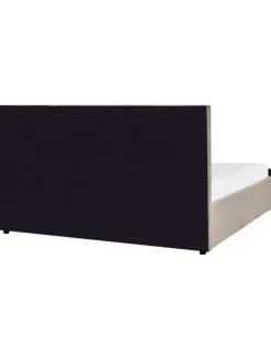 Beliani Betten & Matratzen<Doppelbett AMIENS in Beige - (W) 191 x (H) 109 x (L) 217 cm