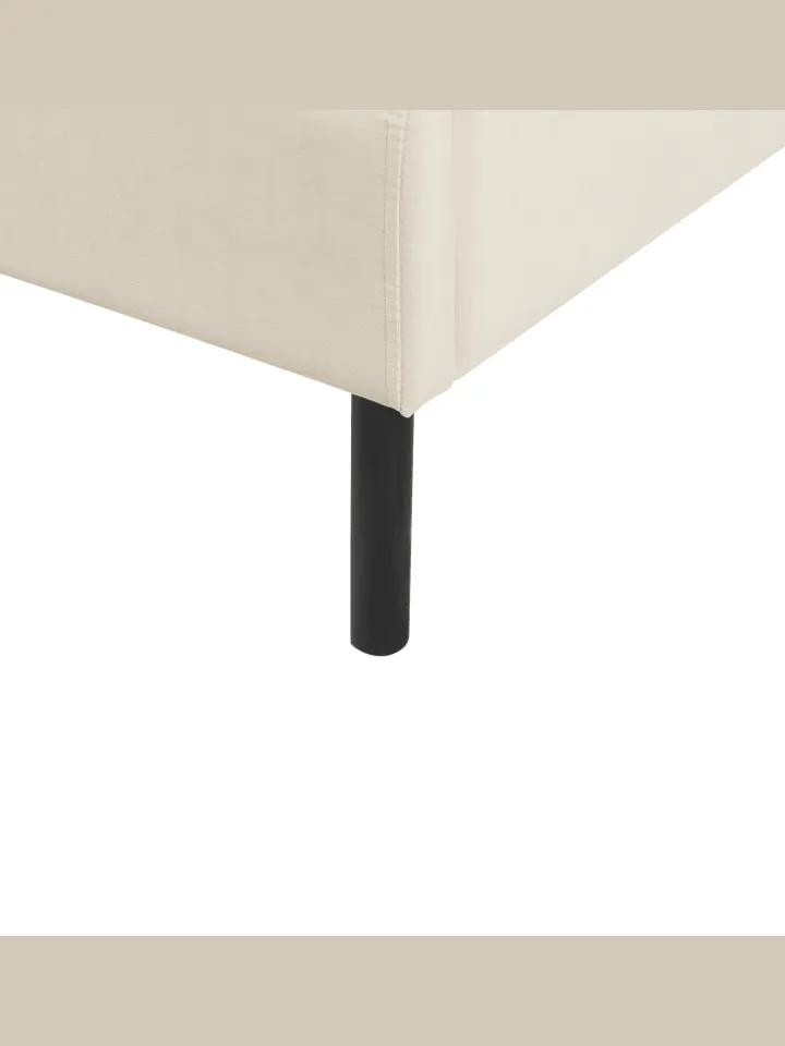 Beliani Betten & Matratzen<Doppelbett ARETTE in Beige - (W) 184 x (H) 95 x (L) 206 cm