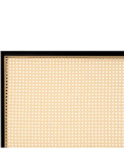 Beliani Betten & Matratzen<Doppelbett AVANTON in Schwarz/Braun - (W) 165 x (H) 90 x (L) 208 cm