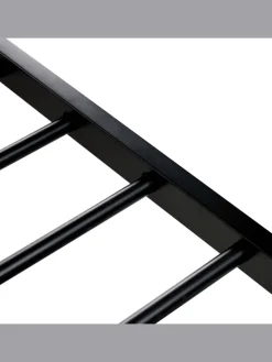 Beliani Betten & Matratzen<Doppelbett AVANTON in Schwarz/Braun - (W) 165 x (H) 90 x (L) 208 cm