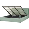 Beliani Betten & Matratzen<Doppelbett BAJONNA in Grün - (W) 204 x (H) 102 x (L) 235 cm