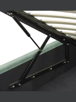Beliani Betten & Matratzen<Doppelbett BAJONNA in Grün - (W) 204 x (H) 102 x (L) 235 cm