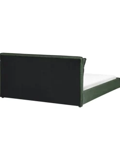 Beliani Betten & Matratzen<Doppelbett BAJONNA in Grün/Schwarz - (W) 200 x (H) 94 x (L) 235 cm
