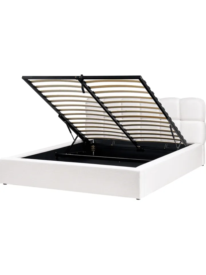 Beliani Betten & Matratzen<Doppelbett BASTON in Weiß - (W) 192 x (H) 94 x (L) 227 cm