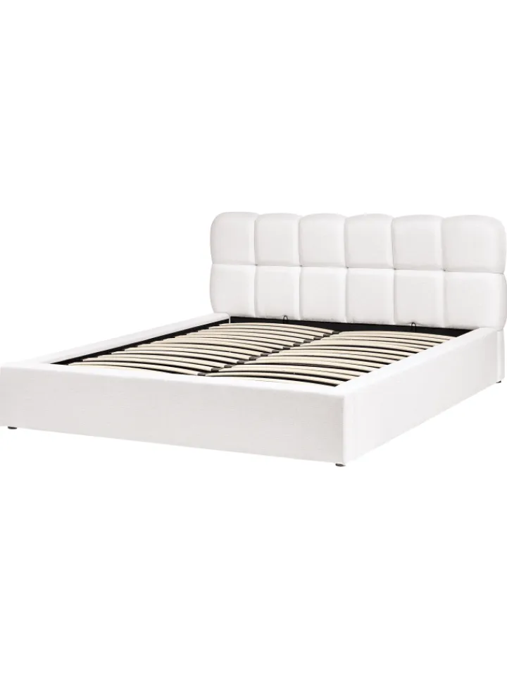 Beliani Betten & Matratzen<Doppelbett BASTON in Weiß - (W) 192 x (H) 94 x (L) 227 cm