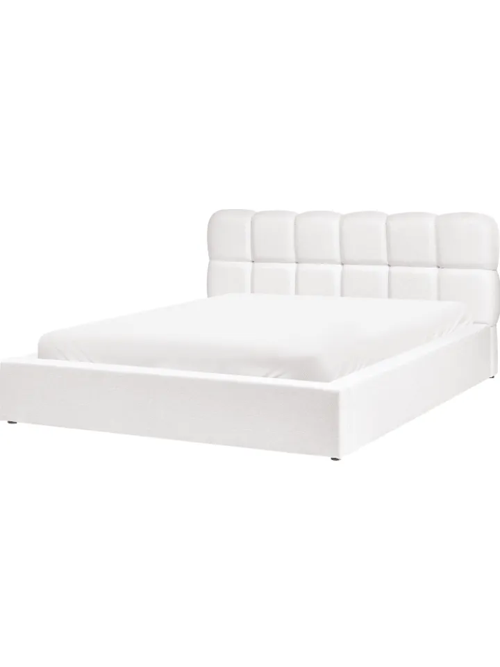 Beliani Betten & Matratzen<Doppelbett BASTON in Weiß - (W) 192 x (H) 94 x (L) 227 cm