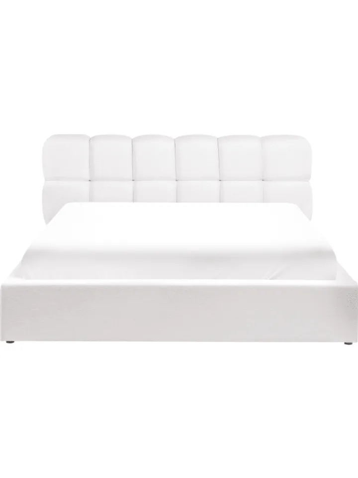 Beliani Betten & Matratzen<Doppelbett BASTON in Weiß - (W) 192 x (H) 94 x (L) 227 cm