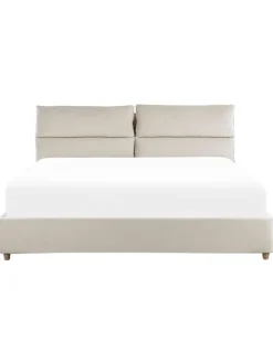 Beliani Betten & Matratzen<Doppelbett BATILLY in Beige - (W) 194 x (H) 105 x (L) 224 cm