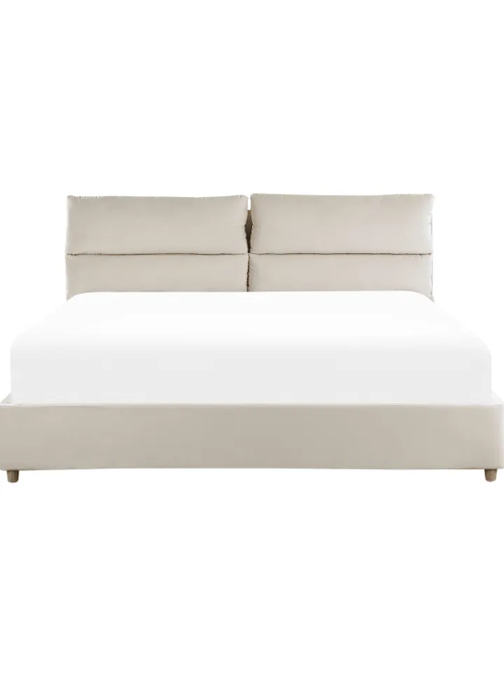 Beliani Betten & Matratzen<Doppelbett BATILLY in Beige - (W) 194 x (H) 105 x (L) 224 cm