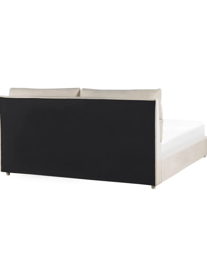 Beliani Betten & Matratzen<Doppelbett BATILLY in Beige - (W) 194 x (H) 105 x (L) 224 cm