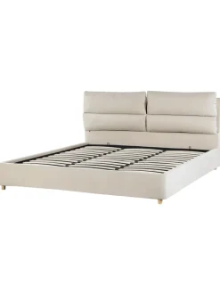 Beliani Betten & Matratzen<Doppelbett BATILLY in Beige - (W) 194 x (H) 105 x (L) 224 cm
