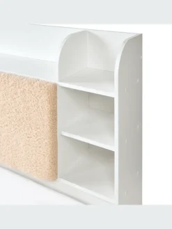 Beliani Betten & Matratzen<Doppelbett BIZOU in Weiß/Beige - (W) 188 x (H) 110 x (L) 227 cm