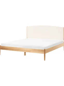 Beliani Betten & Matratzen<Doppelbett CLAIRAC in Braun - (W) 187 x (H) 100 x (L) 208 cm