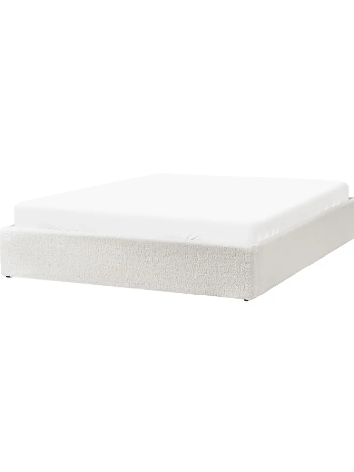 Beliani Betten & Matratzen<Doppelbett DINAN in Weiß - (W) 167 x (H) 31 x (L) 214 cm