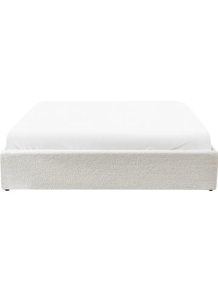 Beliani Betten & Matratzen<Doppelbett DINAN in Weiß - (W) 167 x (H) 31 x (L) 214 cm