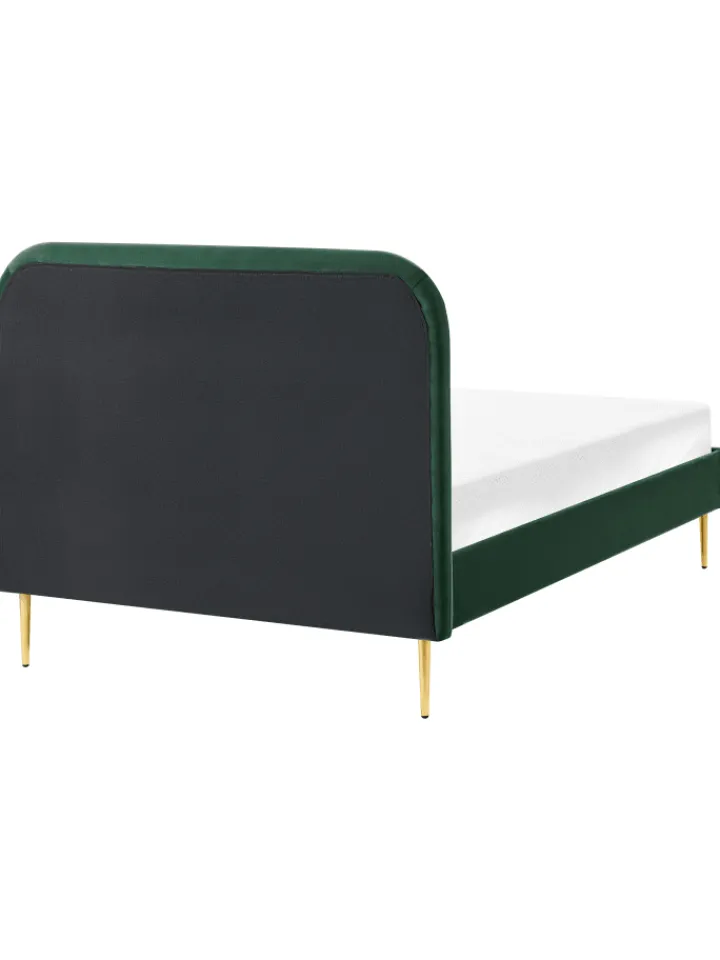 Beliani Betten & Matratzen<Doppelbett FLAYAT in Grün/Gold - (W) 133 x (H) 109 x (L) 215 cm