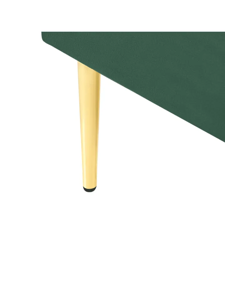 Beliani Betten & Matratzen<Doppelbett FLAYAT in Grün/Gold - (W) 133 x (H) 109 x (L) 215 cm