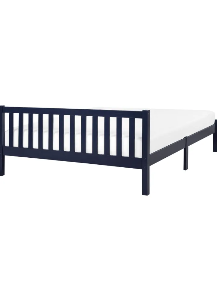 Beliani Betten & Matratzen<Doppelbett FLORAC in Blau - (W) 147 x (H) 70 x (L) 208 cm