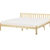 Beliani Betten & Matratzen<Doppelbett FLORAC in Braun - (W) 187 x (H) 70 x (L) 208 cm