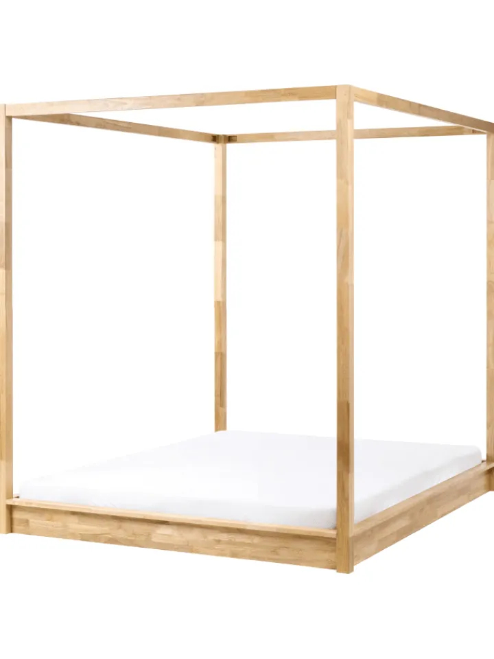 Beliani Betten & Matratzen<Doppelbett HERLIERE in Braun - (W) 172 x (H) 195 x (L) 212 cm