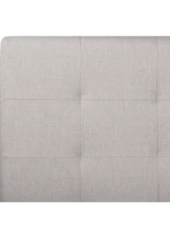 Beliani Betten & Matratzen<Doppelbett LA ROCHELLE in Grau/Schwarz - (W) 153 x (H) 109 x (L) 213 cm