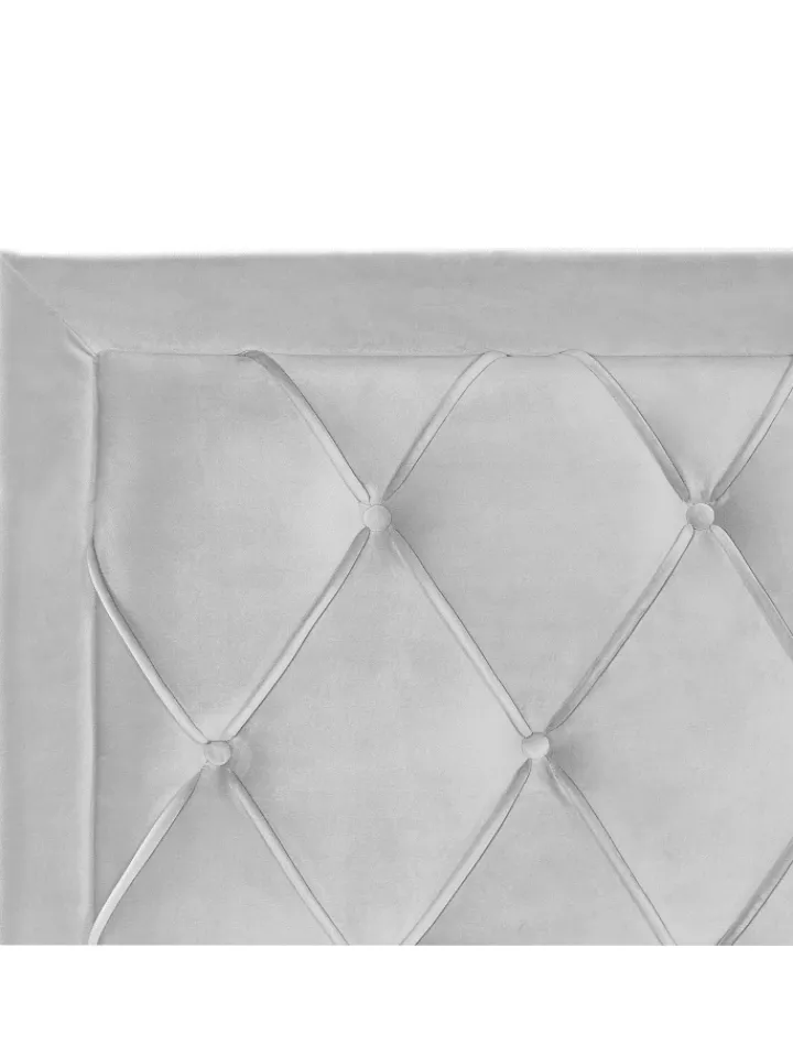 Beliani Betten & Matratzen<Doppelbett LIEVIN in Grau - (W) 165 x (H) 122 x (L) 217 cm